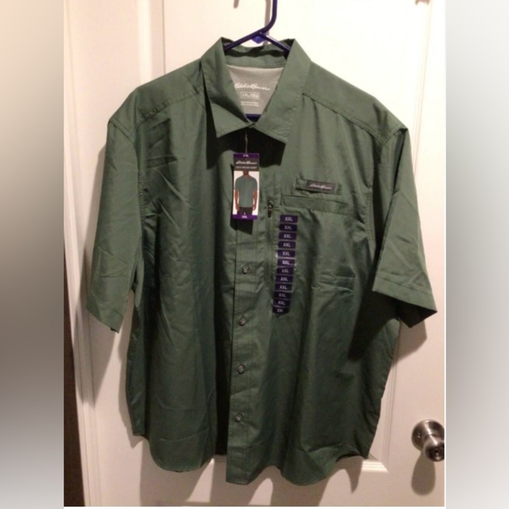 Eddie Bauer Men's Green Shirt NWT